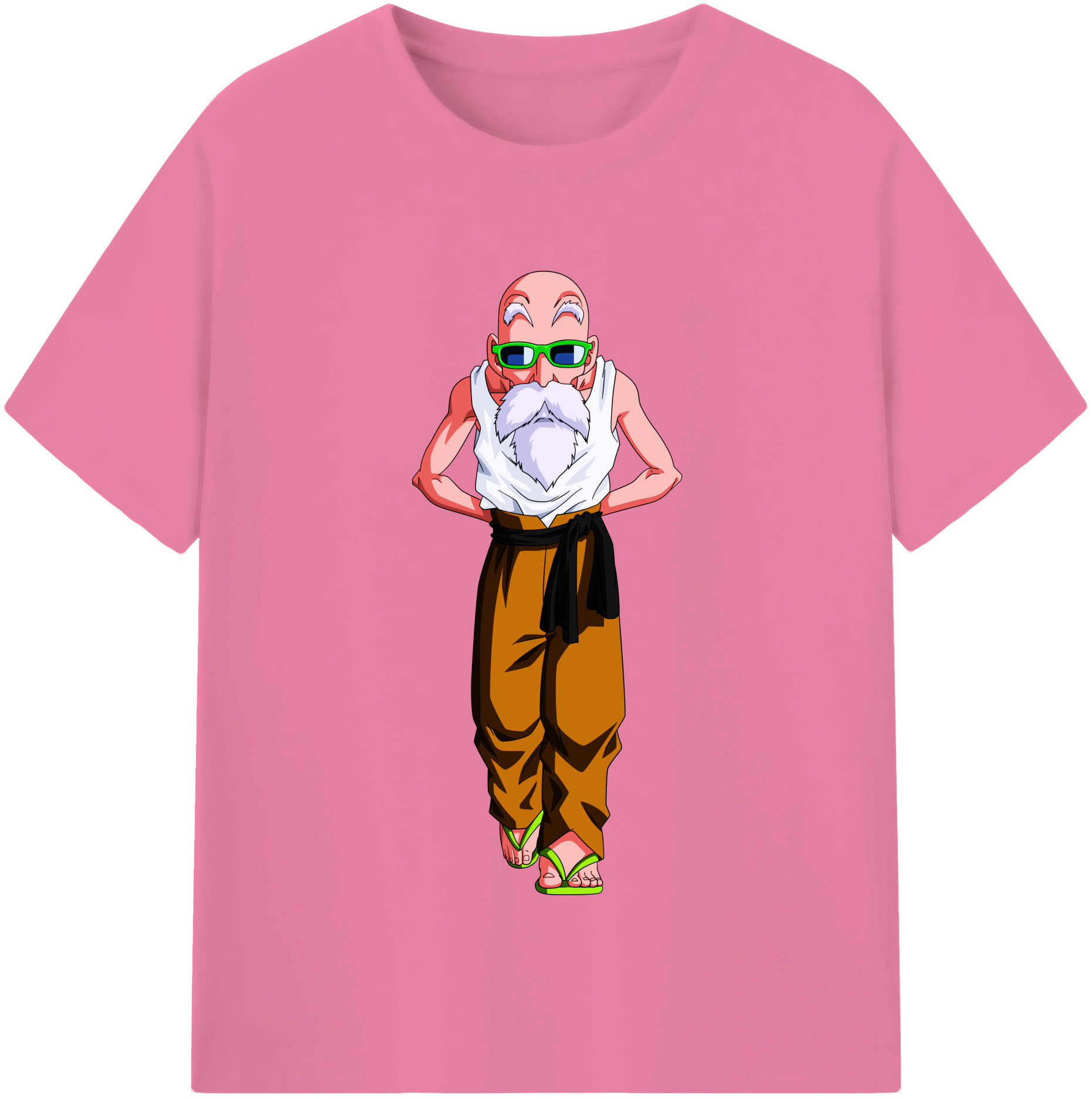 （画像用） ドラゴンボール 亀仙人（かめせんにん） DRAGON BALL Master Roshi Kame Sennin 綿100％半袖Tシャツ（フロントプリント）